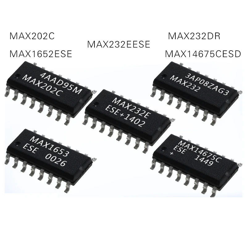 1PCS MAX1653ESE MAX14675CESE MAX232DR MAX202CDR MAX232EESE