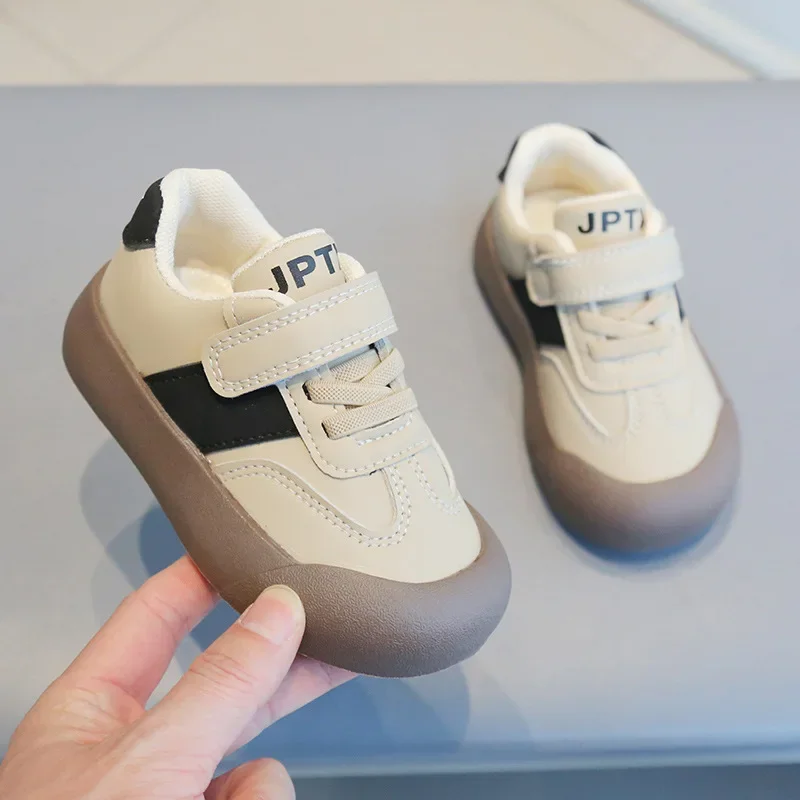 Baby Kids Trainer Shoes Non-slip Soft Sole Boys Girls Walking Shoes Toes Capped Anti-kicked 2025 New Fashion Children Sneakers