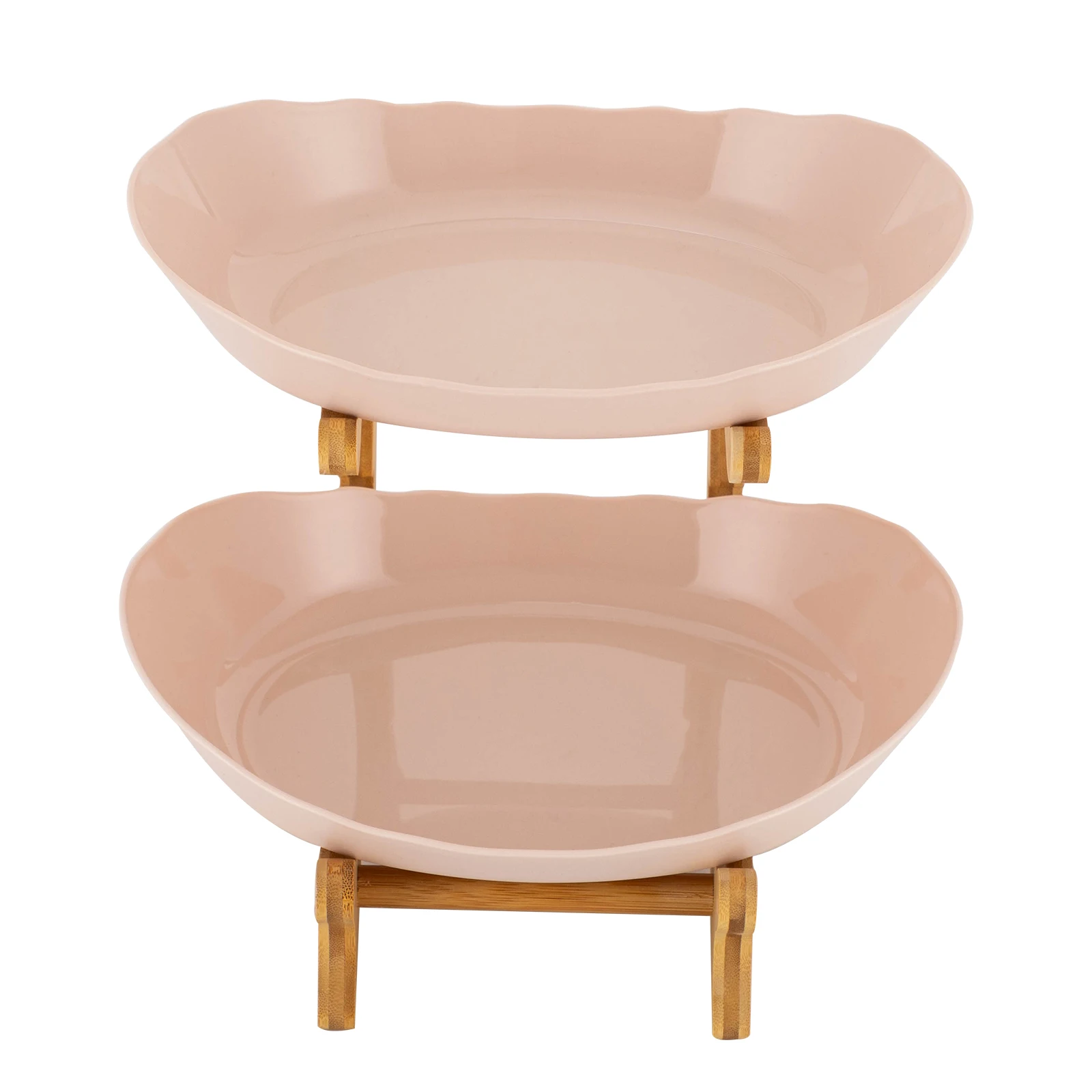 

2 Tier Fruit Bowl, Fruit Basket Stand, Fruit Serving Tray Rounded Corners for dinner parties, dining tables, weddings, birthday
