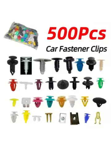200/500pcs Universal Hybrid Car Bumper Engine Expansion Rivet Door Trim Panel Snap