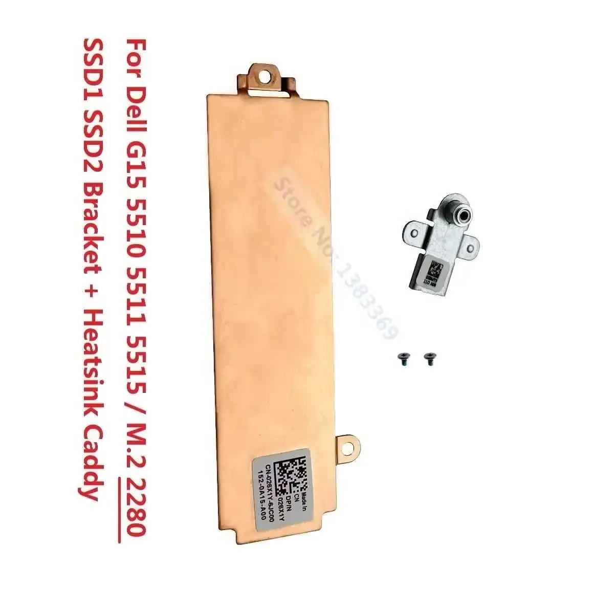 Replacement NGFF M.2 NVME 2230 2280 SSD Mounting Shield Bracket Heatsink X8MY9 FJ75H 26X1Y for Dell G15 5510 5511 5515 2021