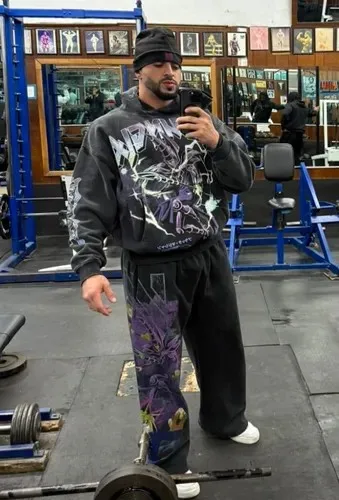 

Yu-Gi-Oh Y2k Брюки Комплект из двух предметов Мужская эластичная талия Американская уличная одежда 2025 Беговые штаны Повседневная толстовка Спортивный костюм Мужская одежда