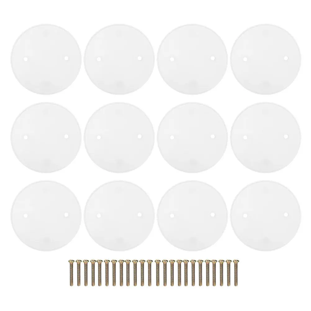 12 pcs Junction Box Cover Electrical Outdoor Waterproof Halloween Christmas New Year Ceiling Cover Plate Round Blank Cover Plate