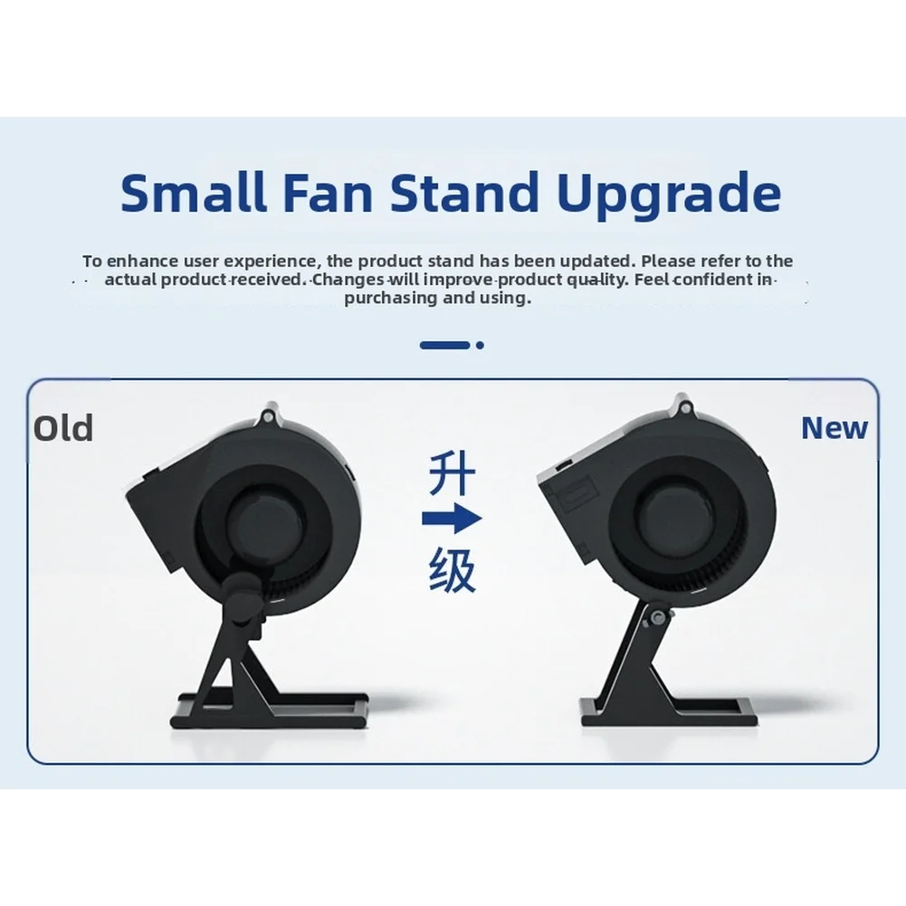 Low Noise Vertical USB Fan for Office Desktop Dorm and Car Mount With 180 Degree Rotation Brushless Motor 20CFM DC12V Input