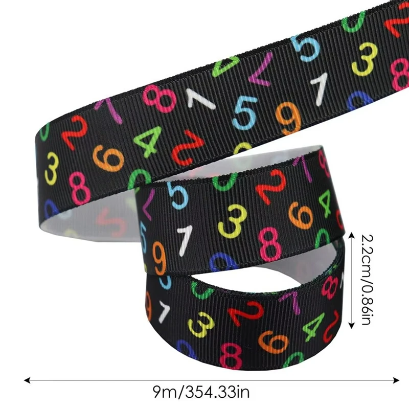 Abkp-fita com tema de professor escolar, fita decorativa de arco, caixa de acessórios de buquê de streamer para aniversário e casamento