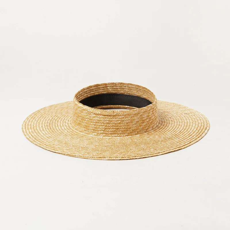 Europe and The United States Spring and Summer Fashion Straw Straw Big-brimmed Sun Hat Outdoor Beach Shade Big-brimmed Straw Hat