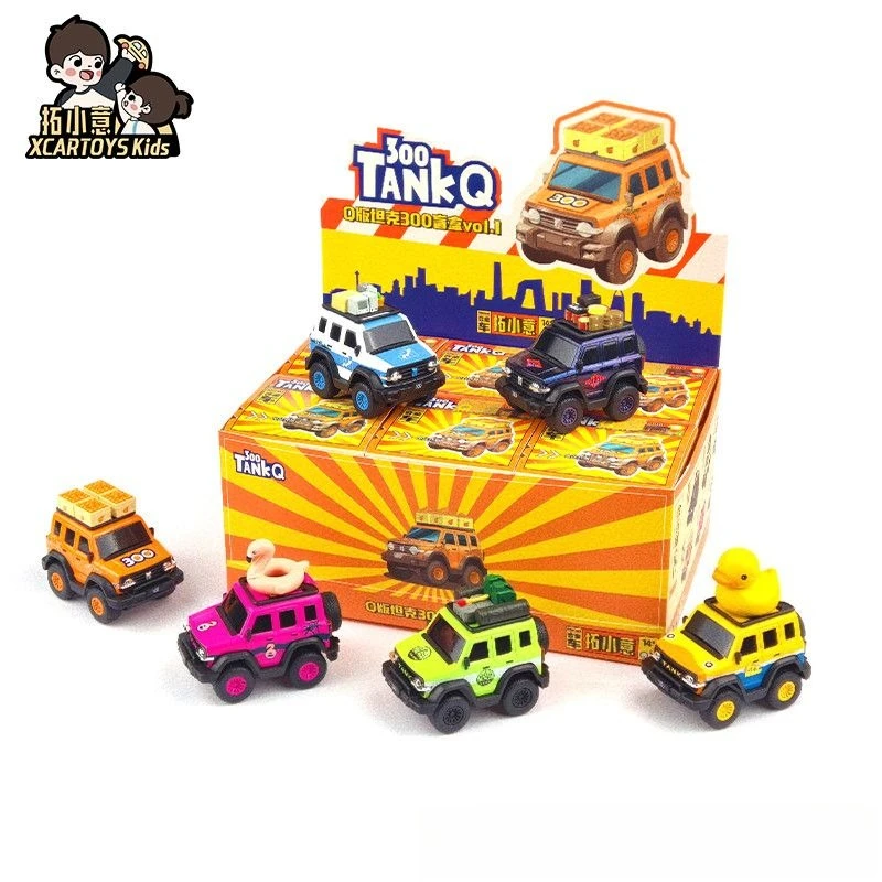

XCARTOYS 1/64 Q версия мультяшный автомобиль игрушечная слепая коробка сплав литья под давлением модель коллекция игрушек детский подарок имитация внедорожника