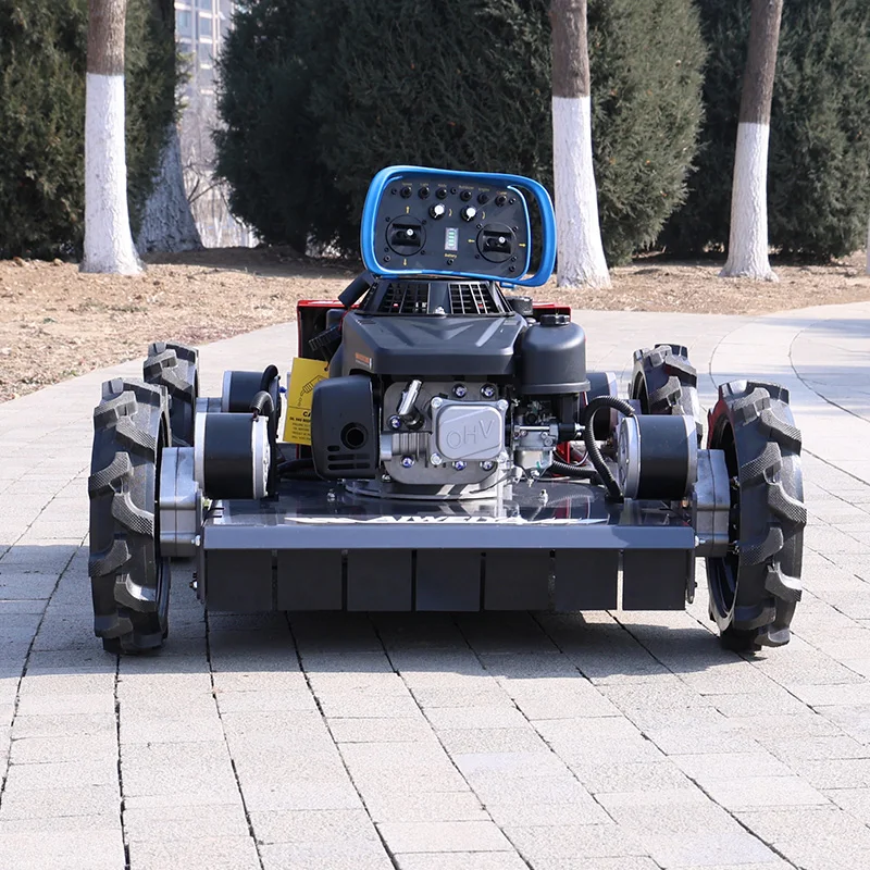 Customized Small Remote Control Robot Lawn Mower 4WD CE EPA Certified All-Terrain Slope Climbing for Garden
