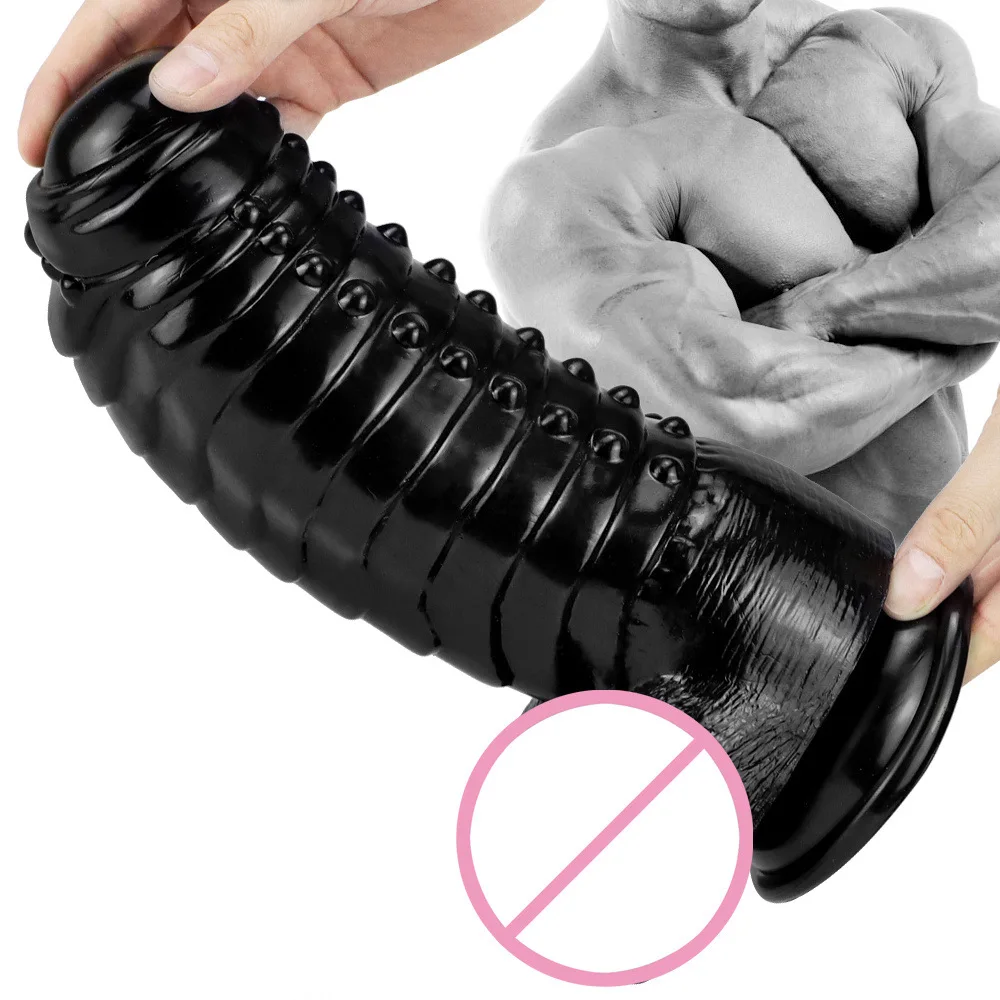 Monster Dildo Thick Anal Plug Penis Oversized Extra Large Huge Giant Anal Expansion Plug Textured Balls Adult Sex Toy For Man