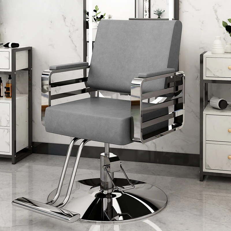 

Metal Manicure Barber Chairs Aesthetic Luxury Stylist Beauty Barber Chairs Barbershop Stool Silla De Barberia Barber Furniture