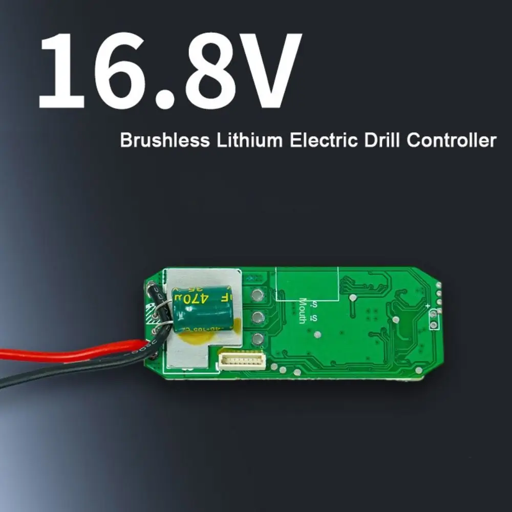 New 6.6*2.5cm Charging Drill Protection Board Metal 16.8V Circuit Board Protection ABS Drill Controller Handheld Drill