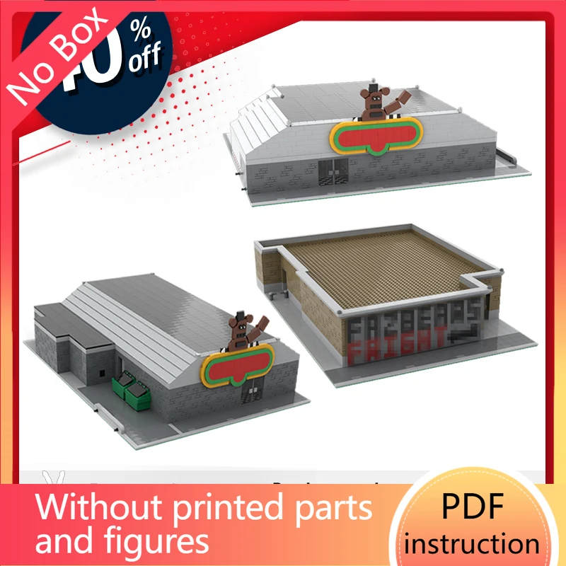 

Фильм ужасов, персонажи moc, рокстар, кролик, лиса, игрушки, медведь, забавный ресторан, модульные строительные блоки, игровые сцены ужасов, Рождество