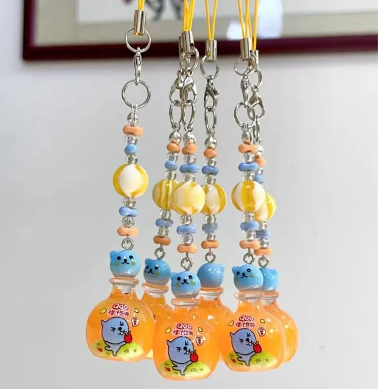 

Cartoon Droplet Ku Candy Jar Resin Diy Bead Phone Case Decoration Pendant Backpack Zipper Decoration Keychain Birthday Gift