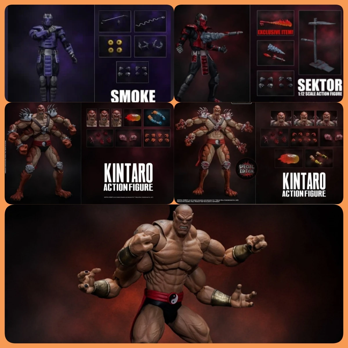 Storm Toys 1/12 Scale Mortal Kombat Series BARAKA Motaro  Sektor Male Soldier Full Set For 6inchs Action Figure Model Toys