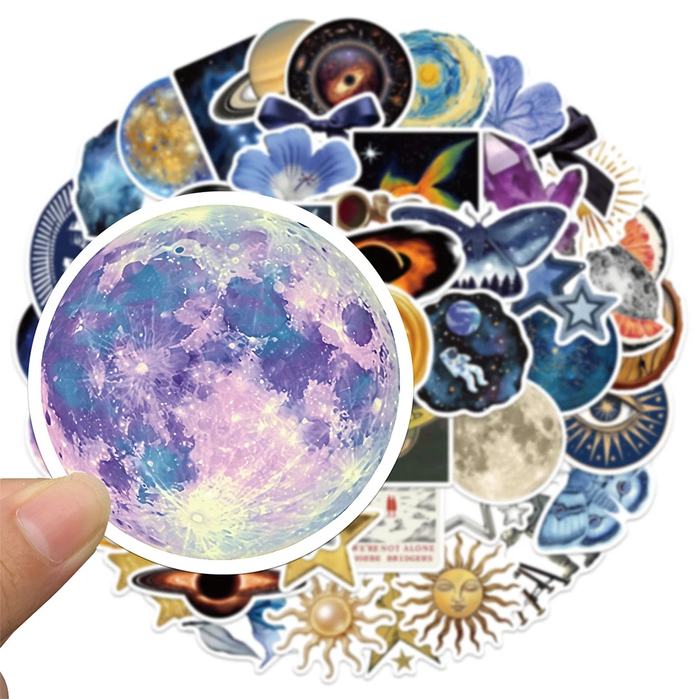 

10/30/50pcs Retro Cartoon Universe Planet Graffiti Stickers DIY Motorcycle Laptop Suitcase Car Cool Decoration Sticker Kids Toys