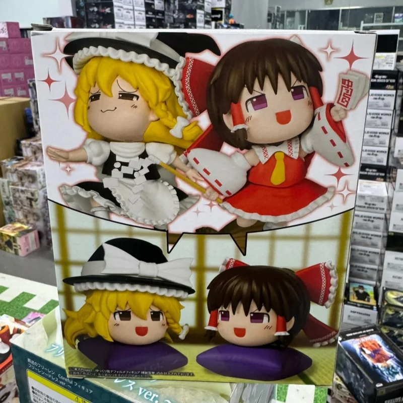 [متوفر] لعبة أنيمي أصلية مشروع توهو Hakurei Reimu Kirisame Marisa نموذج لجسم حلية لعبة فتاة لطيفة هدية الكريسماس