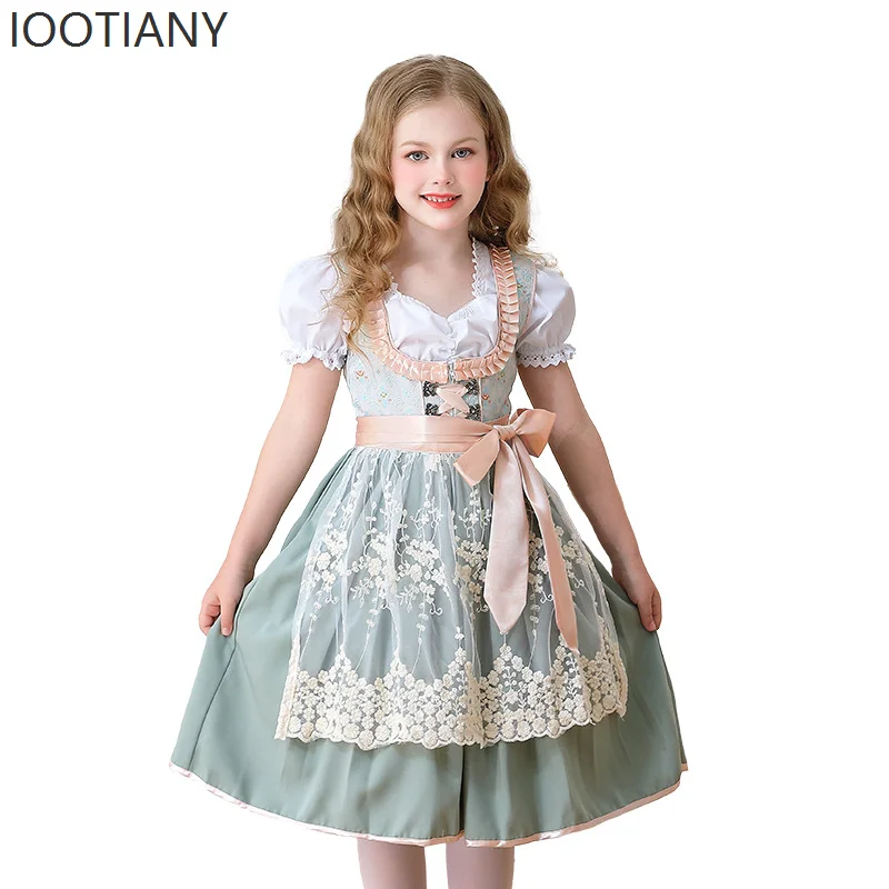 

German Oktoberfest Munich Farm Girl Sweet Cute Dress Carnival Children's Clothing Maid Children's Clothing Performance Costume