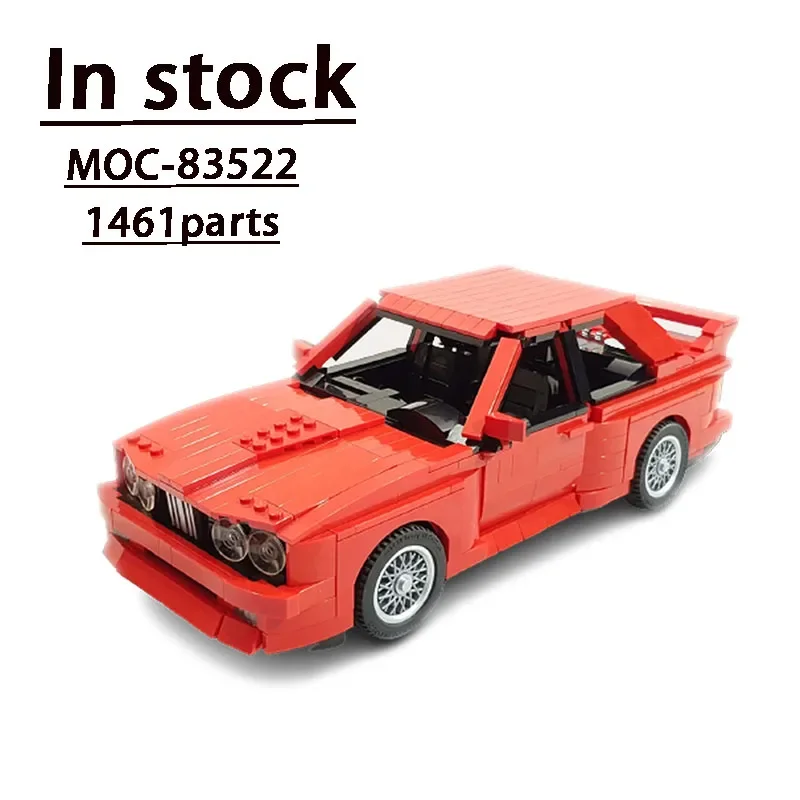 

Movie Series Red Supercar (E30) Assembly Building Blocks Model • 1461 Parts Building Blocks Kids Birthday Custom Gift Toys