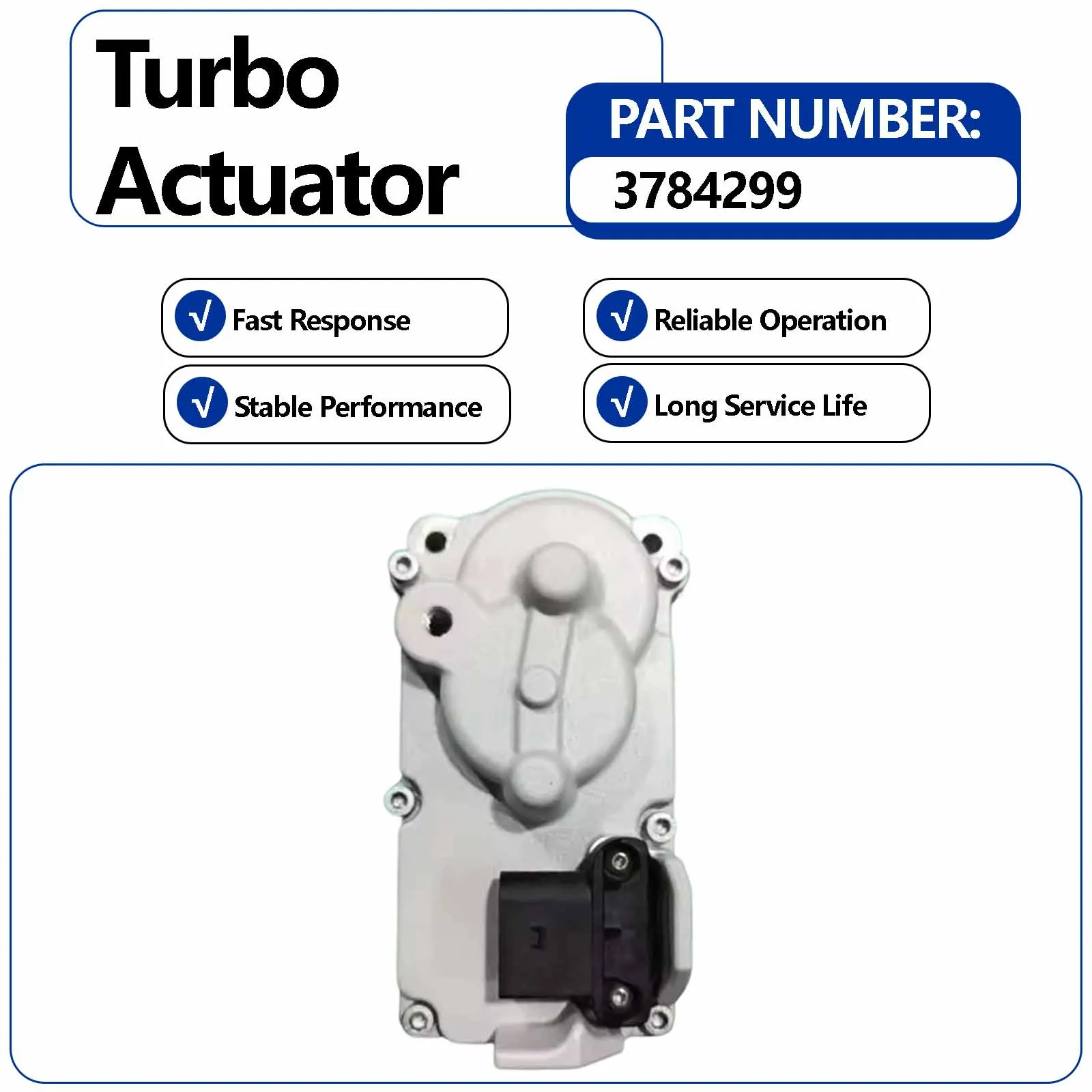 12V Turbo Eletronic Actuator PN-3784299 For Dodge Ram Trucks with ISB07 EPA07 6.7L HE300 Series