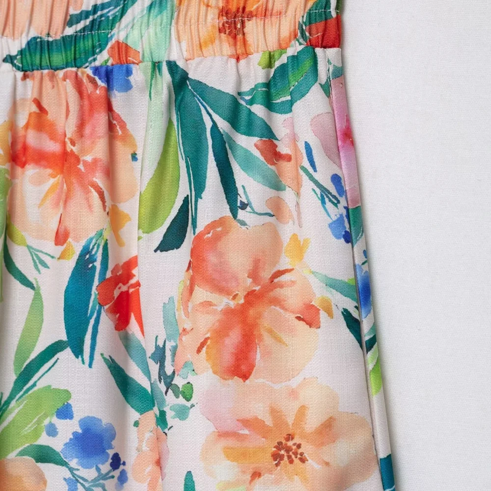 Women's Floral Printed Women's Shirts and Pants Spring/Summer New Product Casual Women's Clothing