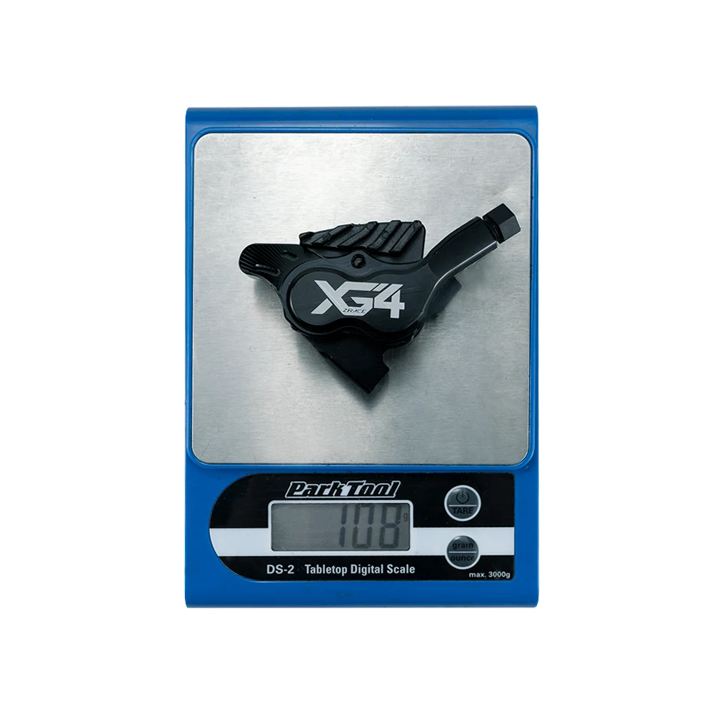 ZRACE XG4 플랫 마운트 4 피스톤 켈리퍼, 로드 유압 브레이크 켈리퍼, ICE-TECH 패드, BMX 레이싱 켈리퍼, 풀 CNC 경량, F