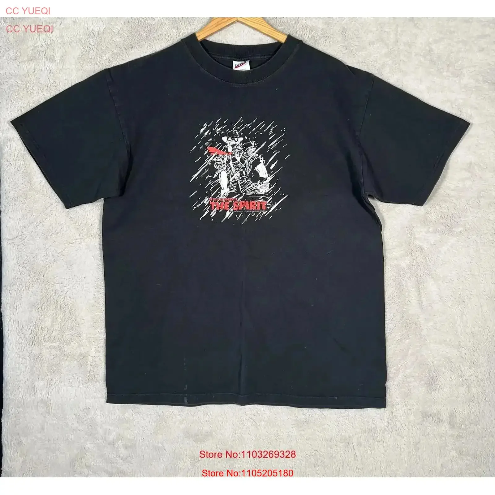 Vintage Will Eisner The SpiriT T Shirt Large Men s Washed designer clothes Slightly Casual Stylish Versatile vintage Washed
