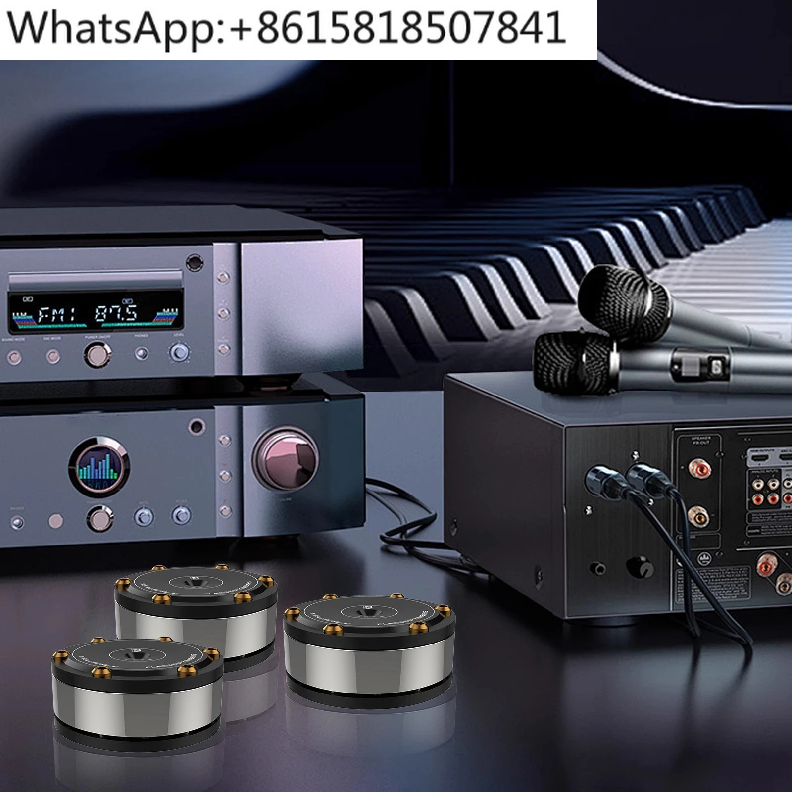 مكبرات الصوت مكبر كهربائي CD فك القرص الدوار السيراميك الخرز امتصاص الصدمات وسادة القدم