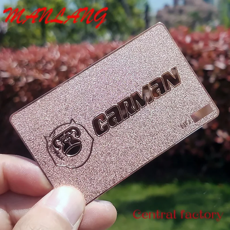 Custom  Custo Printing Nae Logo u Busins Stainls Steel etal VIP Thank You Card Credit Visit Gift Car etal Busins Card