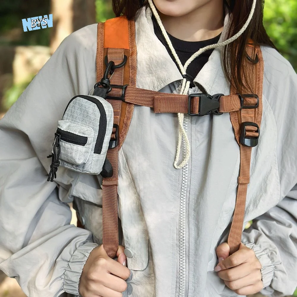 

Mountain Keychain Neck Hanging Coin Purse Waterproof Korean Style Small Storage Bag Pendant Lightweight Mini Nylon Crossbody Bag
