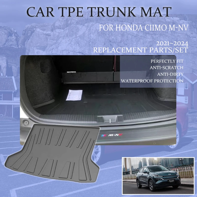 

Car Boot Mats For Honda Ciimo M-NV MNV M NV 2021~2024 Anti-dirty TPE Covers Tray Carpets Rear Trunk Storage Pad Auto Accessories