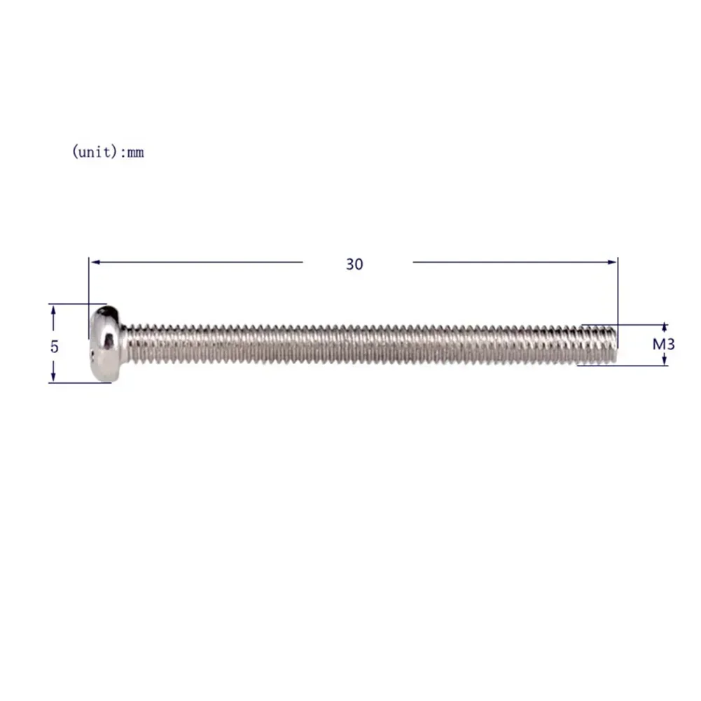 ハムバッカースプリングスクリュー,M3 * 30mm,4ピース,エレクトリックギター用,ハムバッカー,ダブルコイル,ピックアップ,ギターパーツ