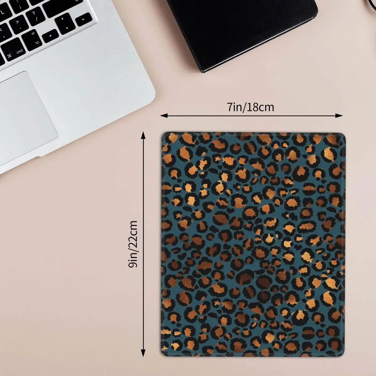 Cheetah Print Leopard Print 7x9 in 22x18 cm Mouse Pad Computer Keyboard Mouse Mat Gaming PC Laptop Desk Mat Table Mats