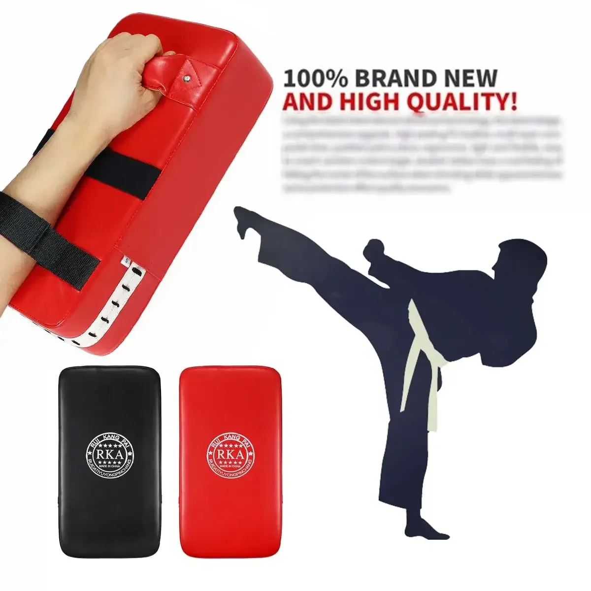 2 PCS Kick Boxing Gloves Pad Punch Target Bag Men MMA PU Karate Muay Thai Free Fight Sanda Training Adults Kids Equipment Fitnes