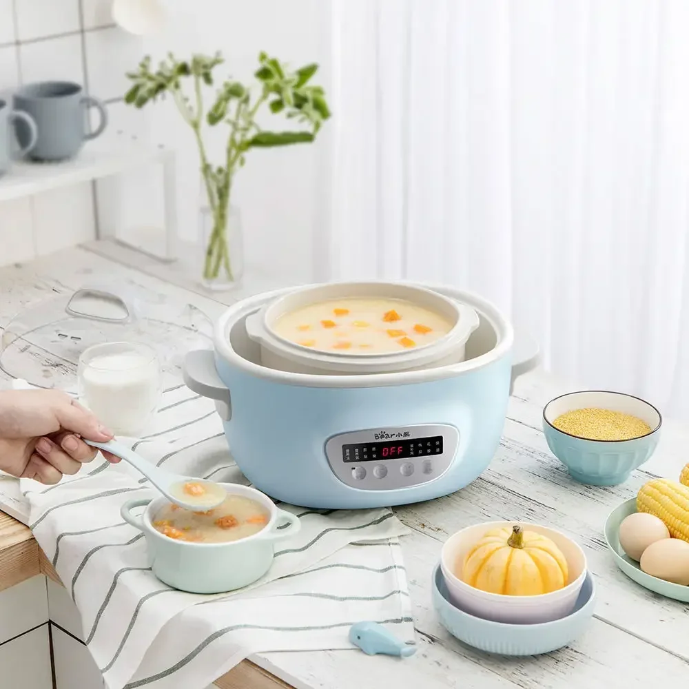 Automatic New Electric Stew Cup domestic kitchen Electric Stew Pot Soup Pot Ceramic Casserole Porridge Cooker New