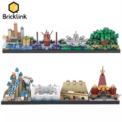 Bricklink Movie Avatar The Last Airbender and The Legend of Korra Architecture Skyline Street View Building Blocks Kid Toys Gift
