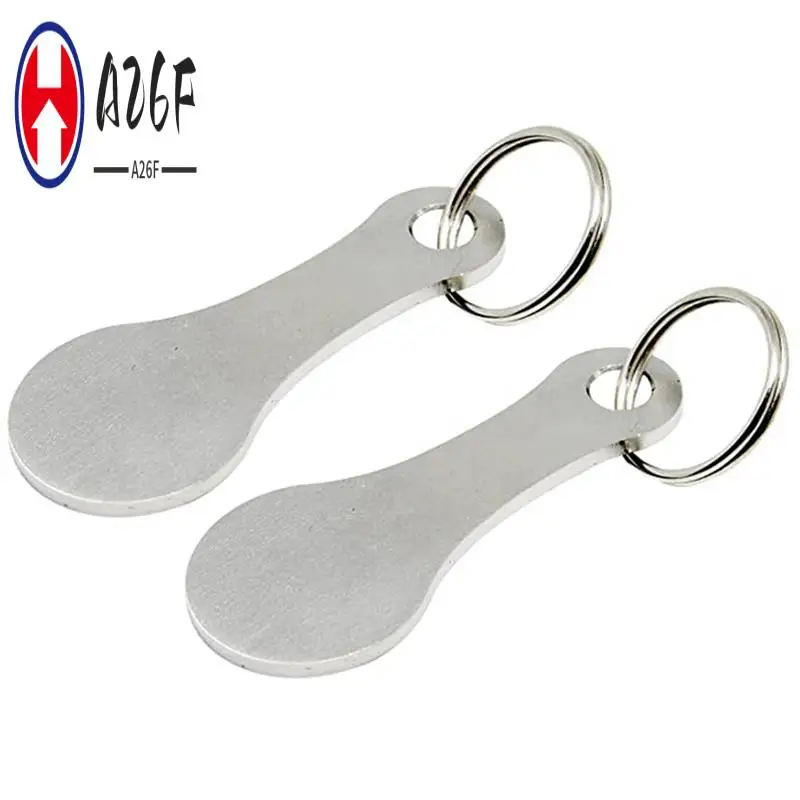 

A26F-30 Pieces Of Stainless Steel Shopping Trolley Remover-Shopping Trolley Token As Key Ring-Can Be Detached Directly