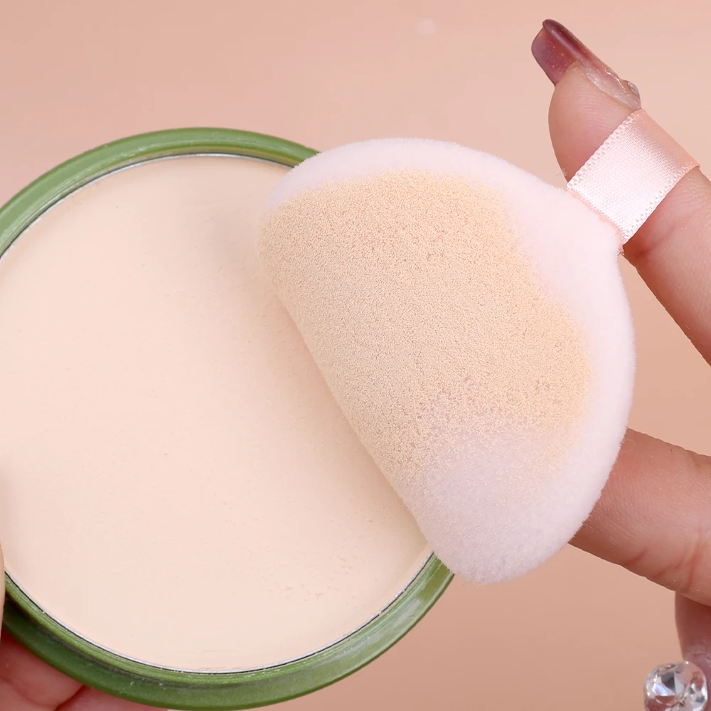 Velvet Powder Puff Face Soft Round Makeup Tool Loose Powder Body Powder Makeup Sponges Portable Contouring Under Eyes Corner