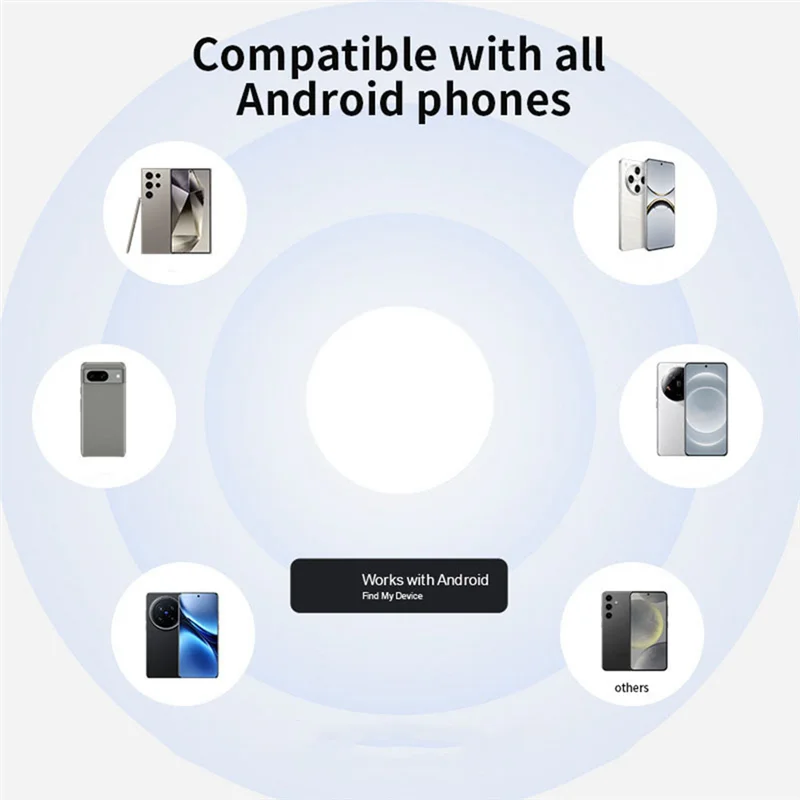 【T07A】Mini localizzatore GPS Tracker per Google Finder Trova i miei dispositivi Smart Tag Bluetooth anti smarrimento per portafoglio per animali domestici anziani per auto
