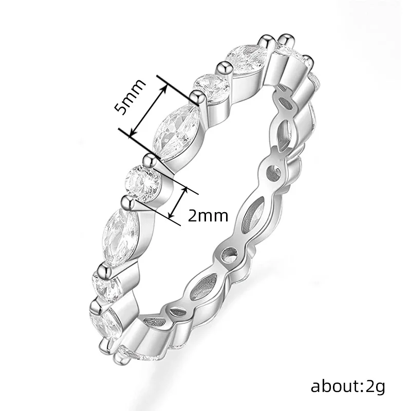 Huitan Marquise Cubic Zircon Design Women Rings Thin Band Temperament Versatile Female Finger Rings Statement Jewelry Fancy Gift
