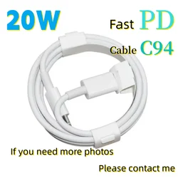 100pcs/lot 1M USB C To PD 20W 1:1 Fast Charging Cable for For iPhone 11 12 13 Pro Max mini XR XS MAX XS Charger Cable