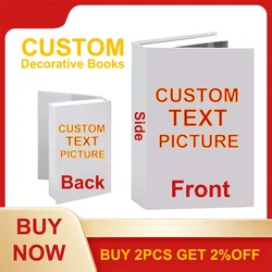 DIY Luxury Decorative Book Custom Coffee Table Fake Book Box Elegant Room Ornaments Home Decoration Books Housewarming Gift