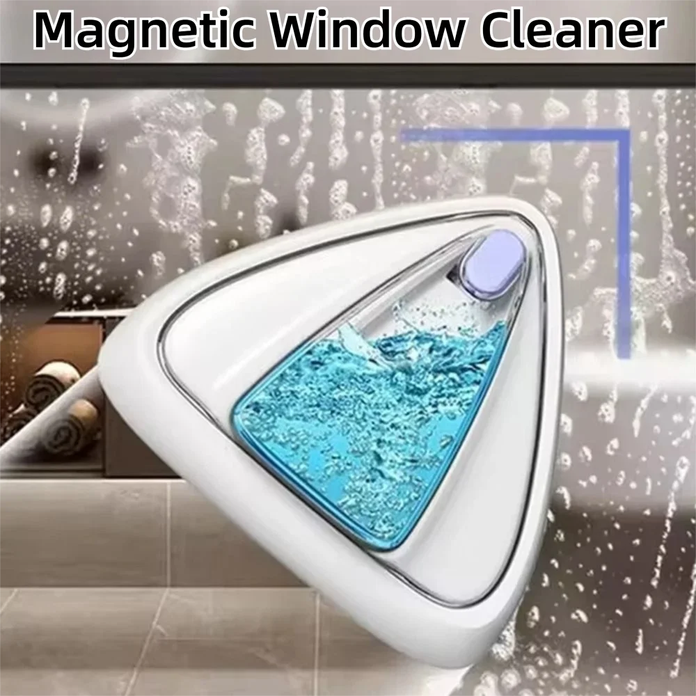 

Двусторонний магнитный очиститель окон треугольной формы, автоматический дренажный очиститель для лобового стекла, многофункциональный стеклоочиститель