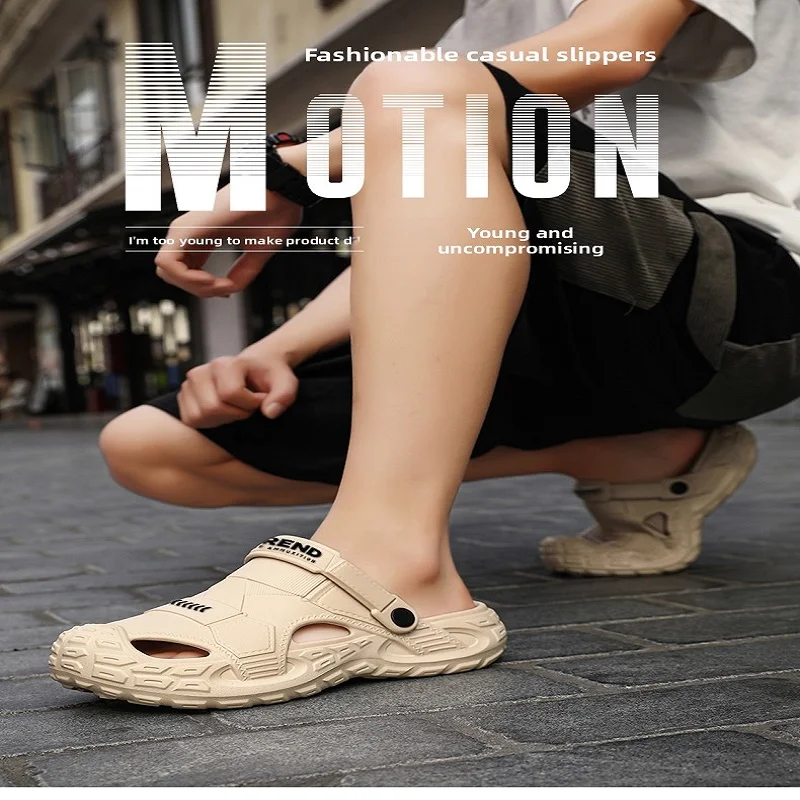 

Best-selling Men's EVA Clogs Summer Sports Perforated Breathable Non-slip Casual Beach Slippers#best#men's Shoes# Summer Sandals