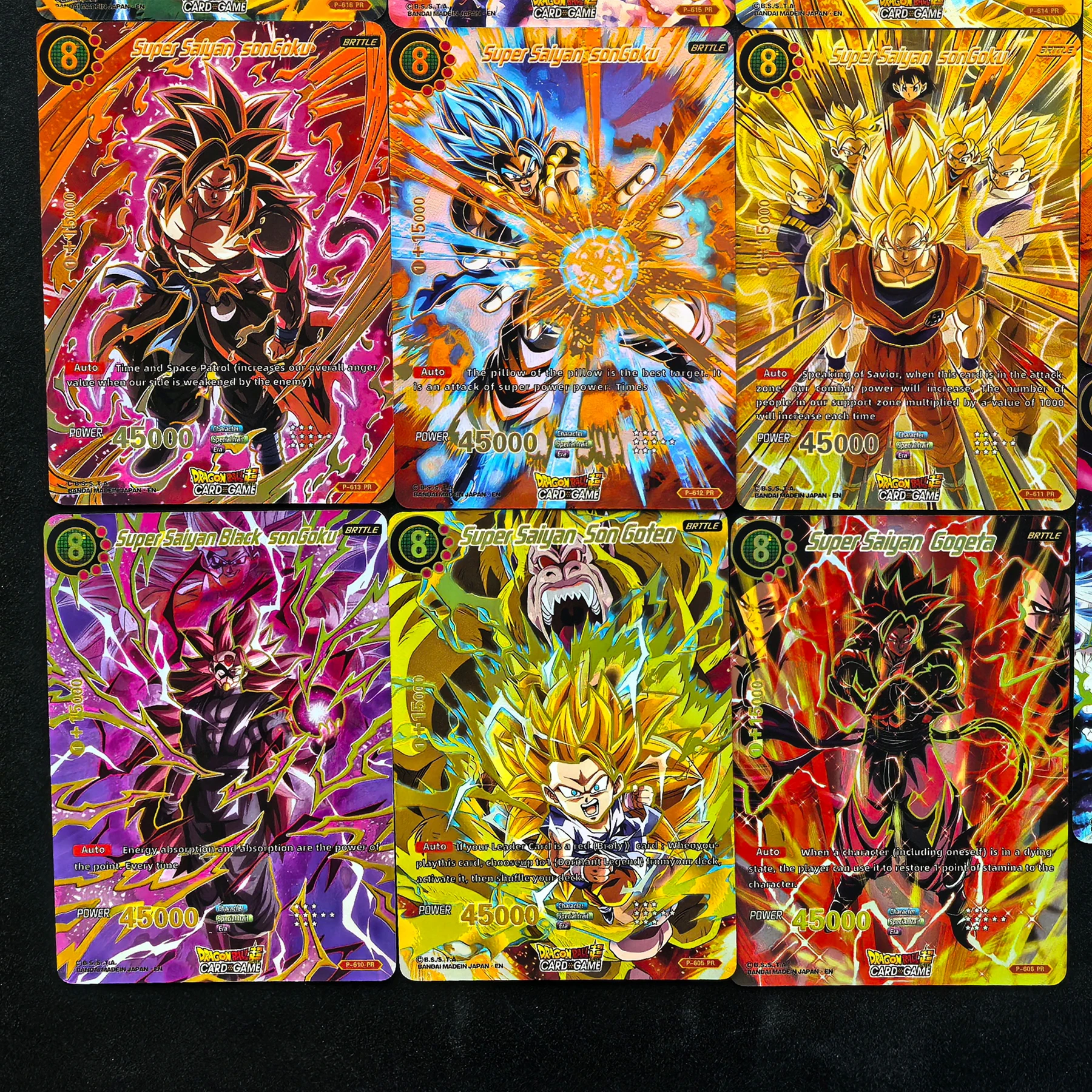 11Pcs/set Diy Dragon Ball Ultra Instinct Collection Card Refraction Color Flash Hot Stamping Super Saiyan Anime Cards Gift Toys
