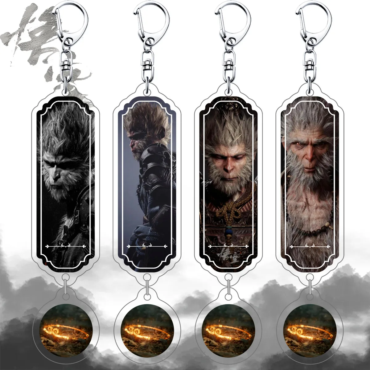 New Game Black Myth Wukong Pendant game peripheral acrylic bag hanging decoration handsome Wukong avatar mobile phone pendant