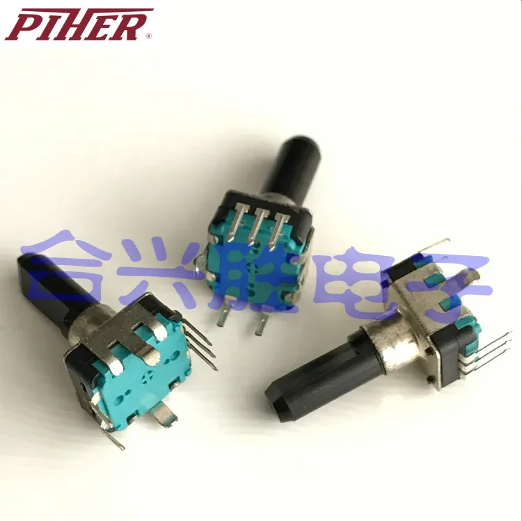 

3pcs rotary encoder with switch 24 positioning pulse for car navigation audio volume potentiometer