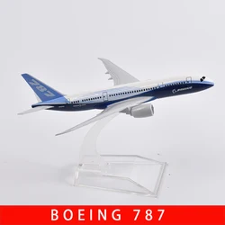JASON TUTU 16cm Original model Boeing 787 Aircraft Model Planel Airplane Diecast Metal 1/400 Scale Planes