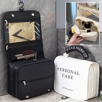 Large-capacity Handheld Pearl Toiletry Bag Square Portable Premium Oxford Cloth Wash Bag Business Travel Cosmetics Storage Bag