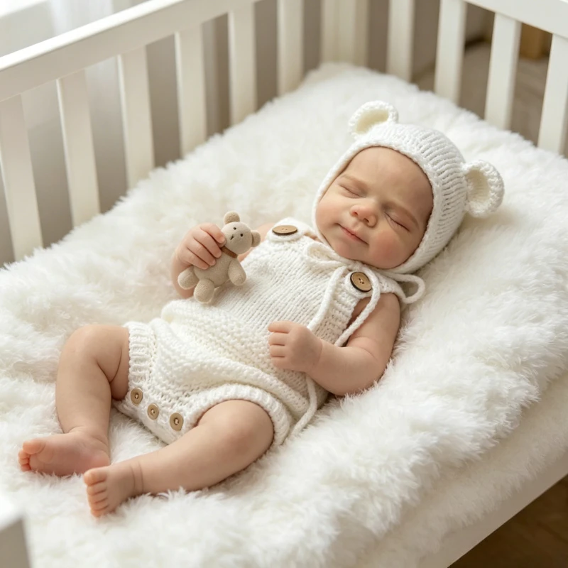 

12inch Reborn Baby Doll Pascale 30cm Newborn Girl Doll with Soft Touch Full Silicone Body