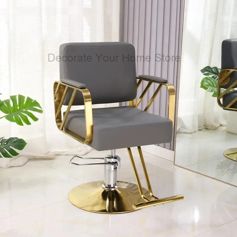 

Portable Modern Salon Chair Legrest Barbershop Luxury Swivel Comfort Salon Chair Barber Equipment Silla De Barbero Furniture